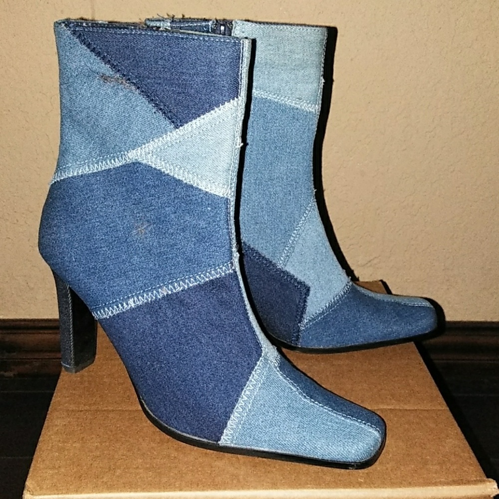 Denim Boots
